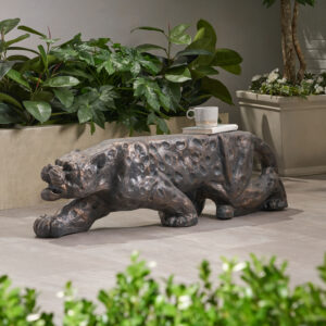 LEOPARD LIGHTWEIGHT CONCRETE BENCH