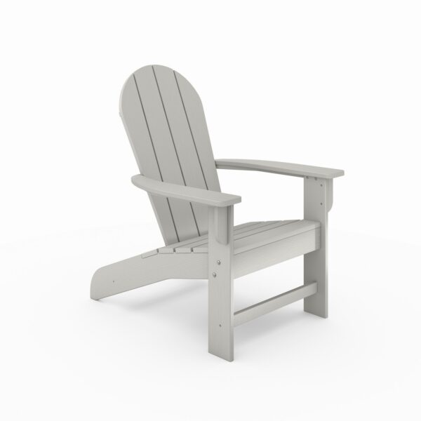 Dark Gray Adirondack Chair – Premium HDPE Poly Lumber for Pool, Patio, and Garden Elegance