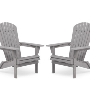 Wood Lounge Patio Chair for Garden Outdoor Wooden Folding Adirondack Chair Set of 2 Solid Cedar Wood Lounge Patio Chair for Garden, Lawn, Backyard,