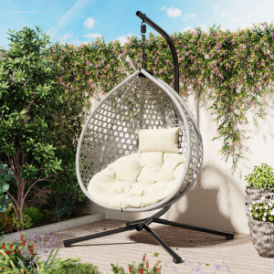 U_STYLE Versatile Hanging Egg Chair for Indoor and Outdoor Use