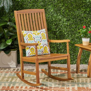 ARCADIA ROCKING CHAIR FOR OUTDOOR, ACACIA WOOD, Natural