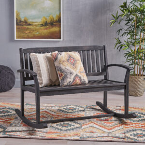 Baxter Rocking Loveseat Acacia Wood