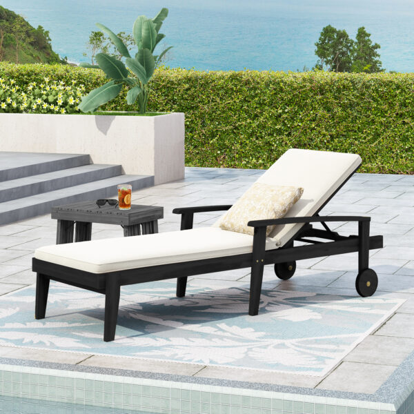 JASON CHAISE LOUNGE, Black