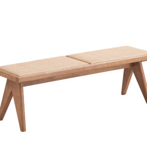 Velentina Rattan & Natural Finish Bench