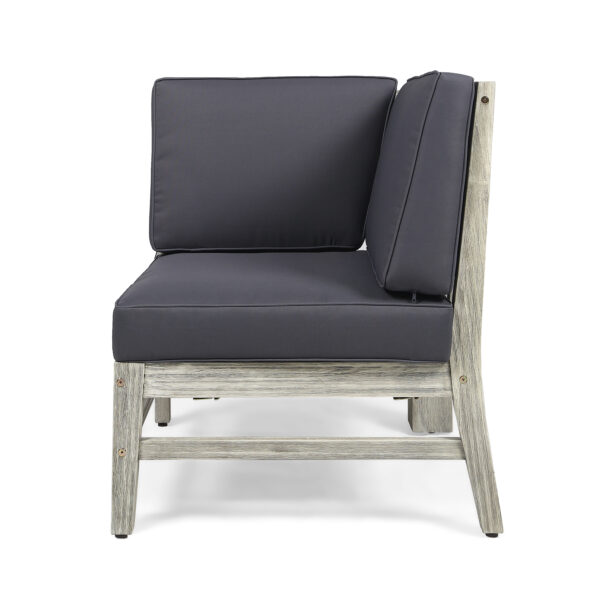 PERLA CORNER CHAIR, GREY