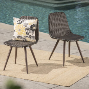GILA DINING CHAIR WITH POWDER COATED LEGS,Set of 2
