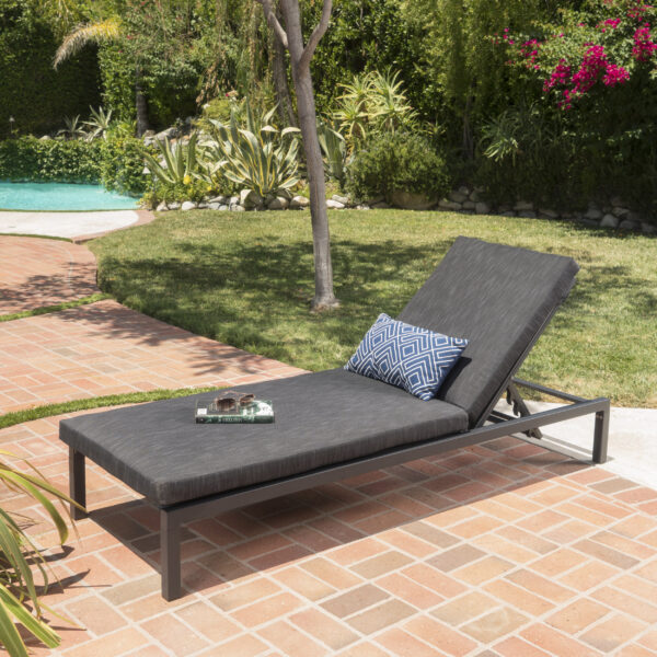 NAVAN CHAISE LOUNGE - DARK GREY